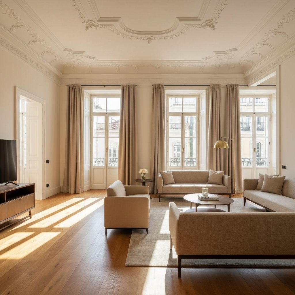 Premium renovated Lisbon apartment with natural light